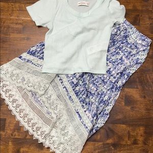 High Low Skirt with Pockets